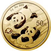 Gold China Panda 3 g - 2022
