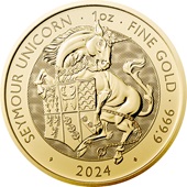 Gold Seymour Unicorn 1 oz - Royal Tudor Beasts 2024