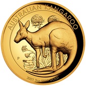Gold Känguru - 2 oz PP High Relief - 2021