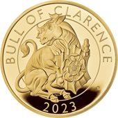 Gold Bull of Clarence 1 oz PP - Royal Tudor Beasts 2023