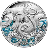 Silber Mythical Creatures - The Kraken 2 oz PP - 2023
