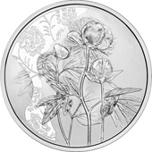 Silber Die Pfingstrose 10 EUR HGH AUT - 2024