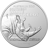 Silber Breitmaulnashorn - Australia Zoo - 1 oz - RAM 2023