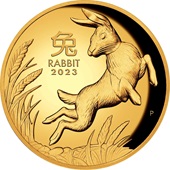 Gold Lunar III 1 oz Hase PP - High Relief 2023