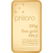 Goldbarren 250 g - philoro