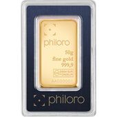 Goldbarren 50 g - philoro