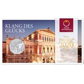 Silber Neujahrsmünze "150 Jahre Musikverein" 5 EUR HGH AUT - 2020