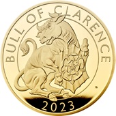 Gold Bull of Clarence 2 oz PP - Royal Tudor Beasts 2023