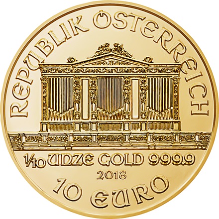 Gold Philharmoniker 1/10 - EUR