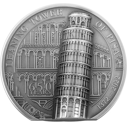 Silber Schiefer Turm von Pisa 2 oz - 2022