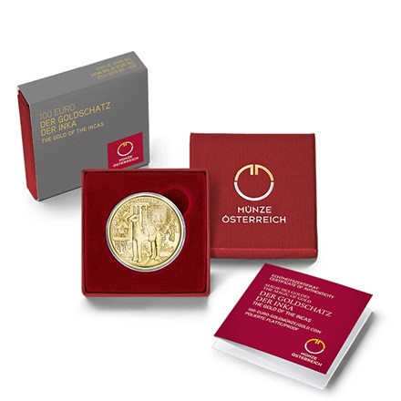 Gold "Der Goldschatz der Inka" 100 EUR PP AUT - 2021