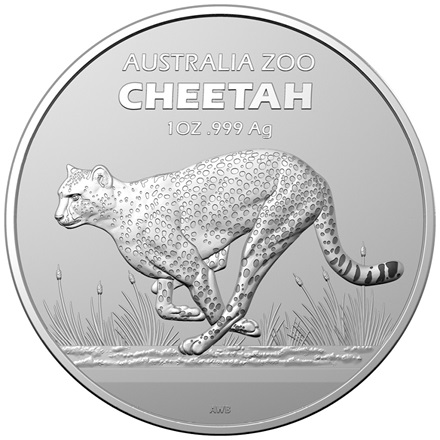 Silber Gepard - Australia Zoo - 1 oz - RAM 2021- differenzbesteuert