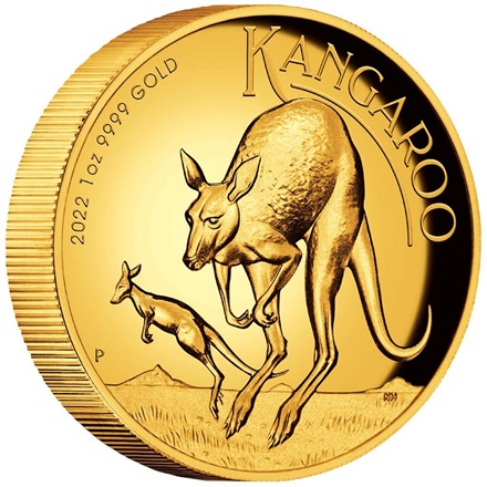 Gold Känguru 1 oz PP - High Relief - 2022