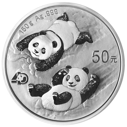 Silber China Panda 150 g - 40. Jubiläum - PP - 2022