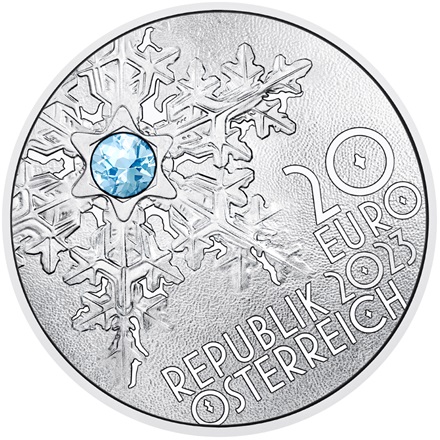 Silber "Die Schneeflocke" 20 EUR PP AUT - 2023