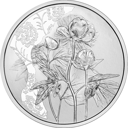 Silber Die Pfingstrose 10 EUR HGH AUT - 2024