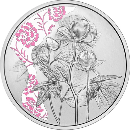 Silber Die Pfingstrose 10 EUR PP AUT - 2024