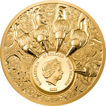 Gold King of the South - Lion 1/4 oz PP - Ultra High Relief 2023