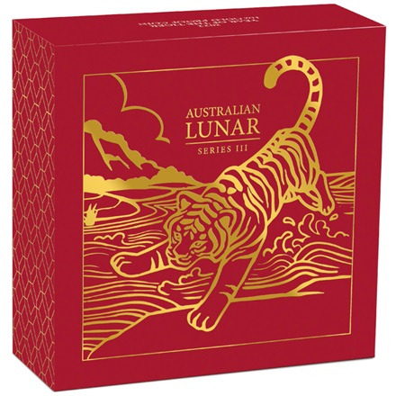 Gold Lunar III 1 oz Tiger PP - Perth Mint 2022