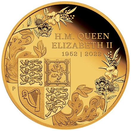 Gold The Queen's Platin-Jubiläum 2 oz PP - 2022