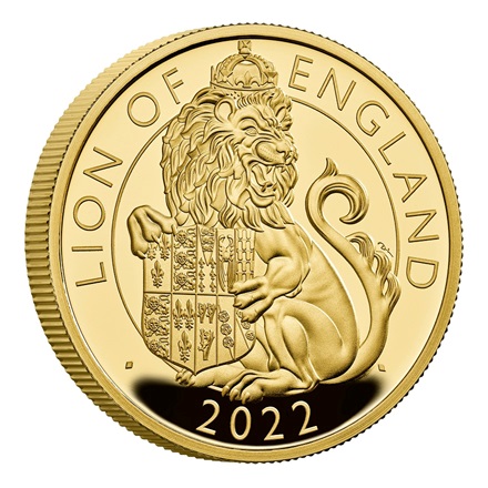 Gold Lion of England 1/4 oz PP - Royal Tudor Beasts 2022