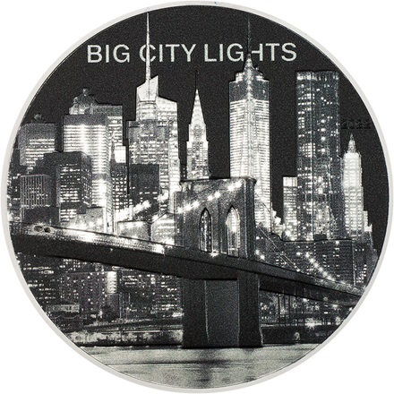 Silber Big City Lights - New York 1 oz PP - High Relief - 2022