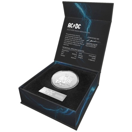 Silber ACDC Frosted Uncirculated 1 oz - RAM 2022