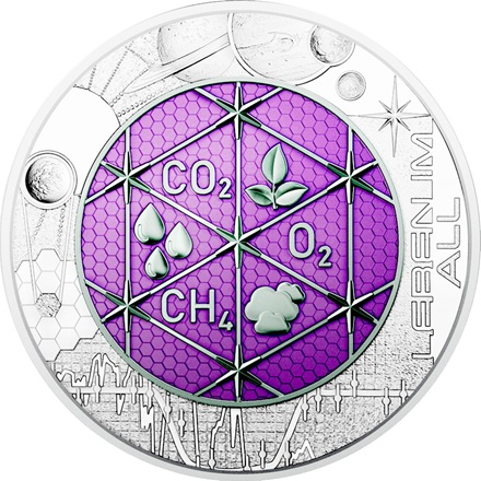 Silber Niob-Münze "Leben im All" 25 EUR HGH AUT - 2022