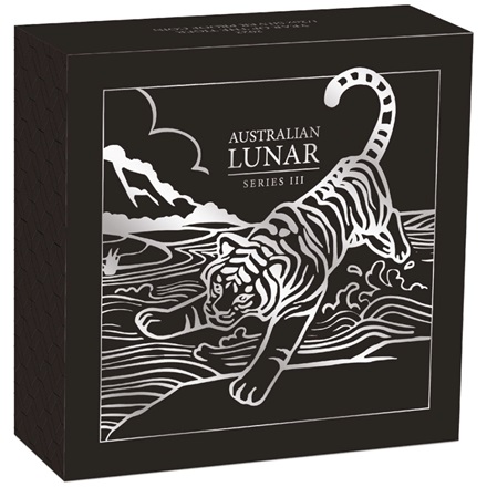 Silber Lunar III 1/2 oz Tiger PP - Perth Mint 2022