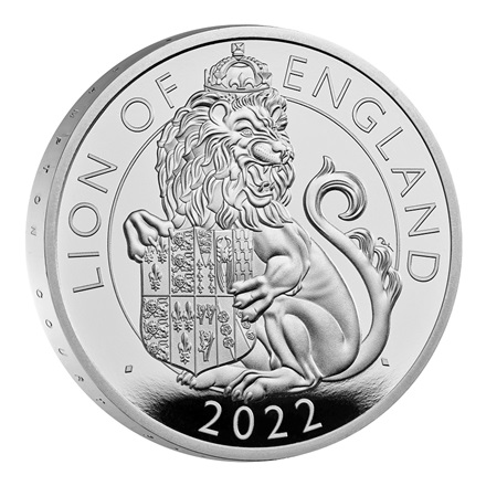 Silber Lion of England 1 oz PP - Royal Tudor Beasts 2022