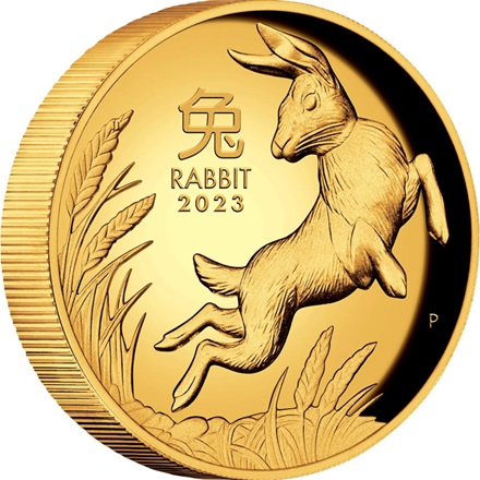 Gold Lunar III 1 oz Hase PP - High Relief 2023