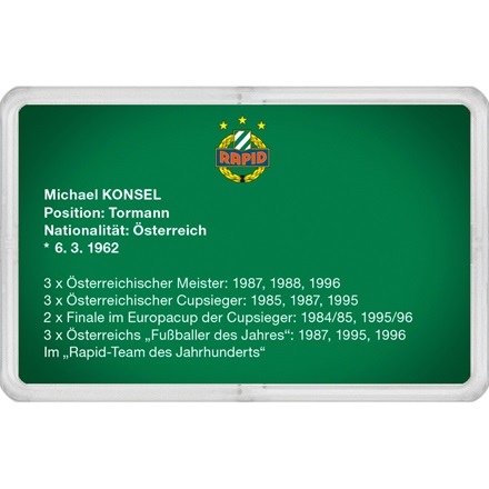 Goldbarren 1g - RAPID Gold Card "Michael Konsel"