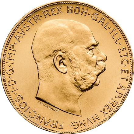 Gold 100 Kronen