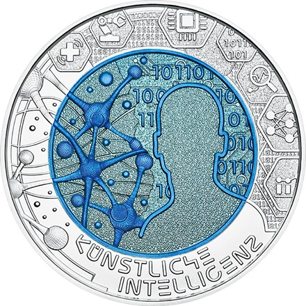 Silber-Niob-Münze "Künstliche Intelligenz" 25 EUR HGH AUT - 2019